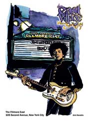 Jimi Hendrix postcard