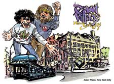 Abbie Hoffman & Jerry Rubin postcard