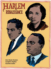 Harlem Writers: Zora Neale Hurston, Langston Hughes, Countee Cullen postcard