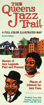 Queens Jazz Trail folded map cover
